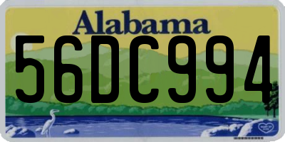 AL license plate 56DC994