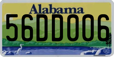 AL license plate 56DD006
