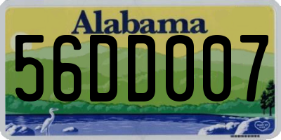 AL license plate 56DD007