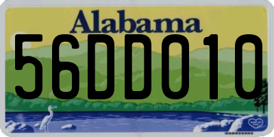 AL license plate 56DD010