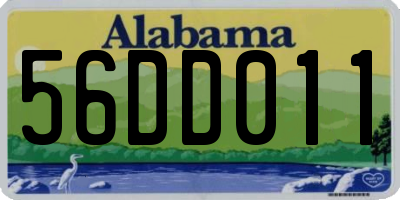 AL license plate 56DD011