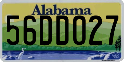 AL license plate 56DD027