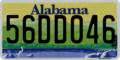 AL license plate 56DD046