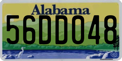 AL license plate 56DD048