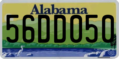 AL license plate 56DD050