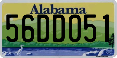 AL license plate 56DD051