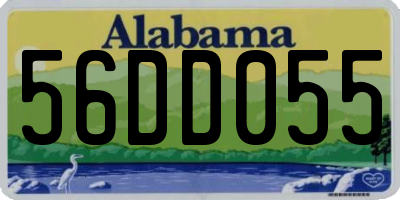 AL license plate 56DD055