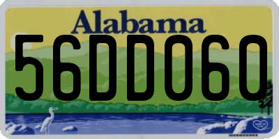AL license plate 56DD060