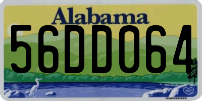 AL license plate 56DD064