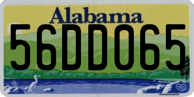 AL license plate 56DD065