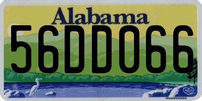 AL license plate 56DD066