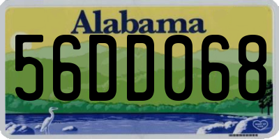 AL license plate 56DD068