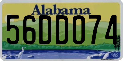 AL license plate 56DD074
