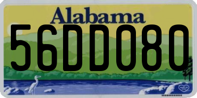 AL license plate 56DD080