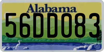 AL license plate 56DD083