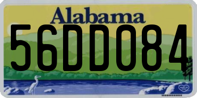 AL license plate 56DD084