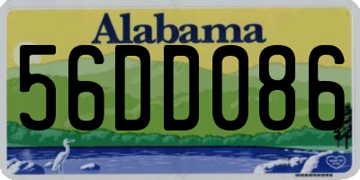 AL license plate 56DD086