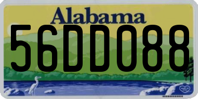 AL license plate 56DD088