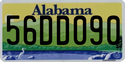 AL license plate 56DD090
