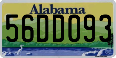 AL license plate 56DD093
