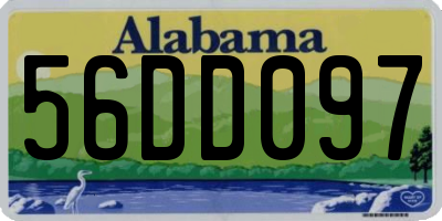 AL license plate 56DD097