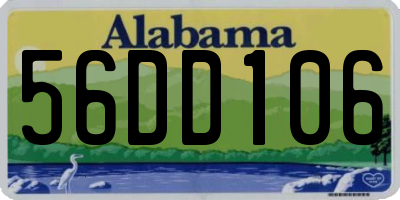 AL license plate 56DD106