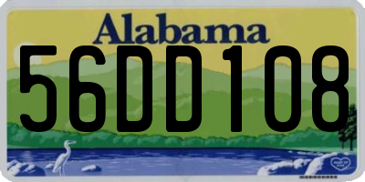 AL license plate 56DD108