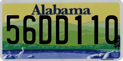 AL license plate 56DD110