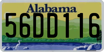 AL license plate 56DD116