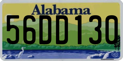 AL license plate 56DD130
