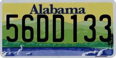 AL license plate 56DD133