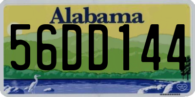 AL license plate 56DD144