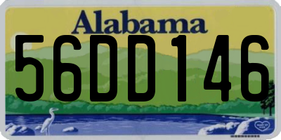 AL license plate 56DD146