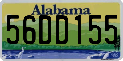 AL license plate 56DD155