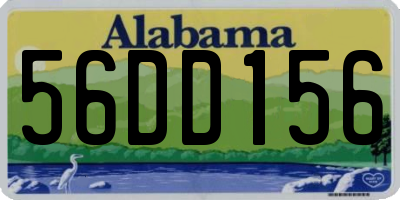 AL license plate 56DD156