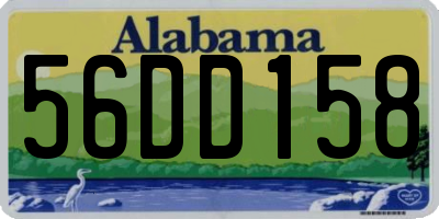 AL license plate 56DD158