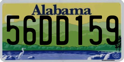 AL license plate 56DD159
