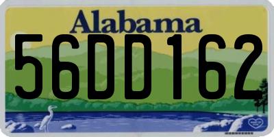 AL license plate 56DD162
