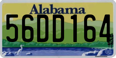 AL license plate 56DD164