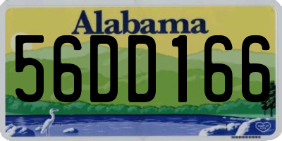 AL license plate 56DD166