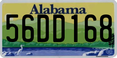 AL license plate 56DD168