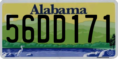 AL license plate 56DD171