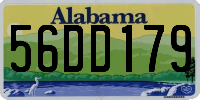 AL license plate 56DD179