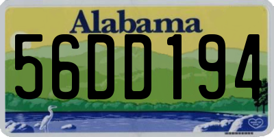 AL license plate 56DD194