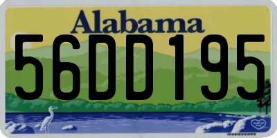AL license plate 56DD195