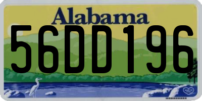 AL license plate 56DD196