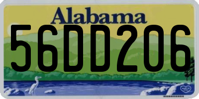 AL license plate 56DD206