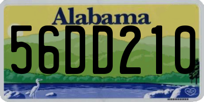 AL license plate 56DD210