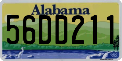 AL license plate 56DD211