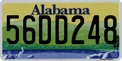 AL license plate 56DD248